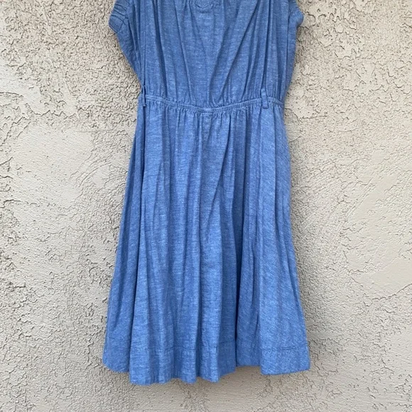 Kimichi Blue Chambray Spaghetti Strap Dress with Pockets L - Picture 2 of 11